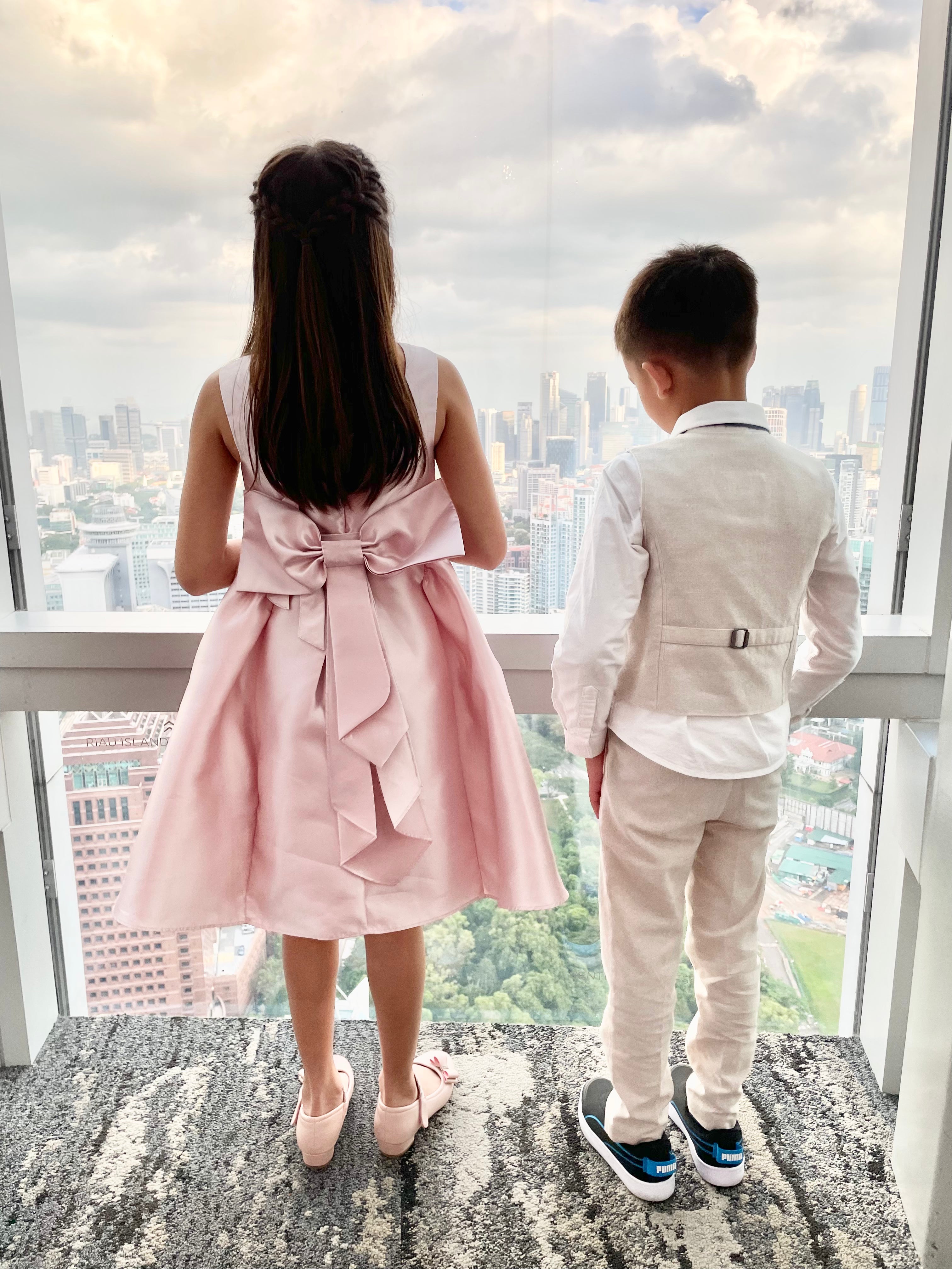 Cynthia Pink Satin Dress