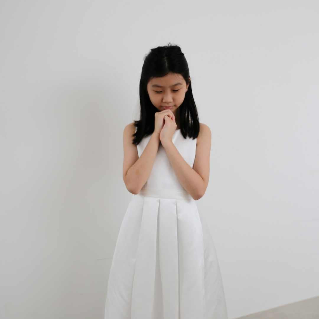 Idelle Satin White Gown
