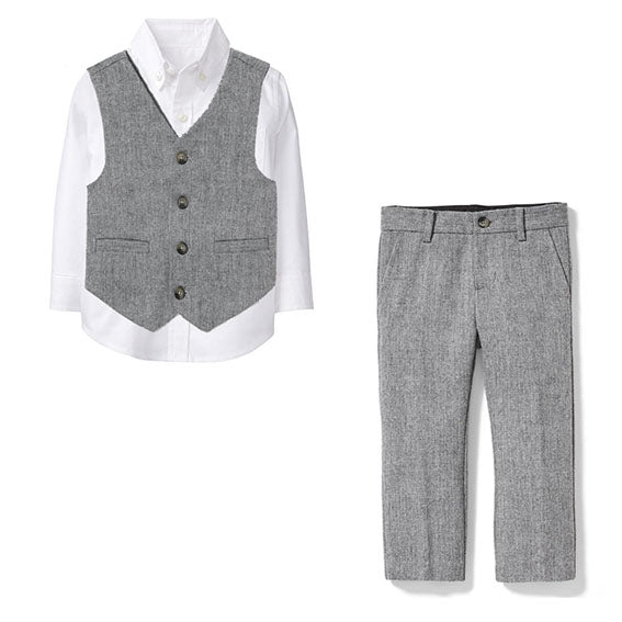 Xander Grey Herringbone Suit