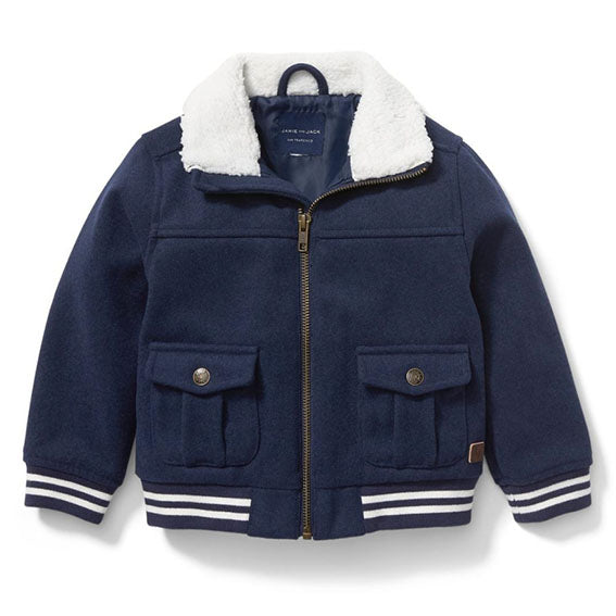 Sherpa Collar Bomber Jacket