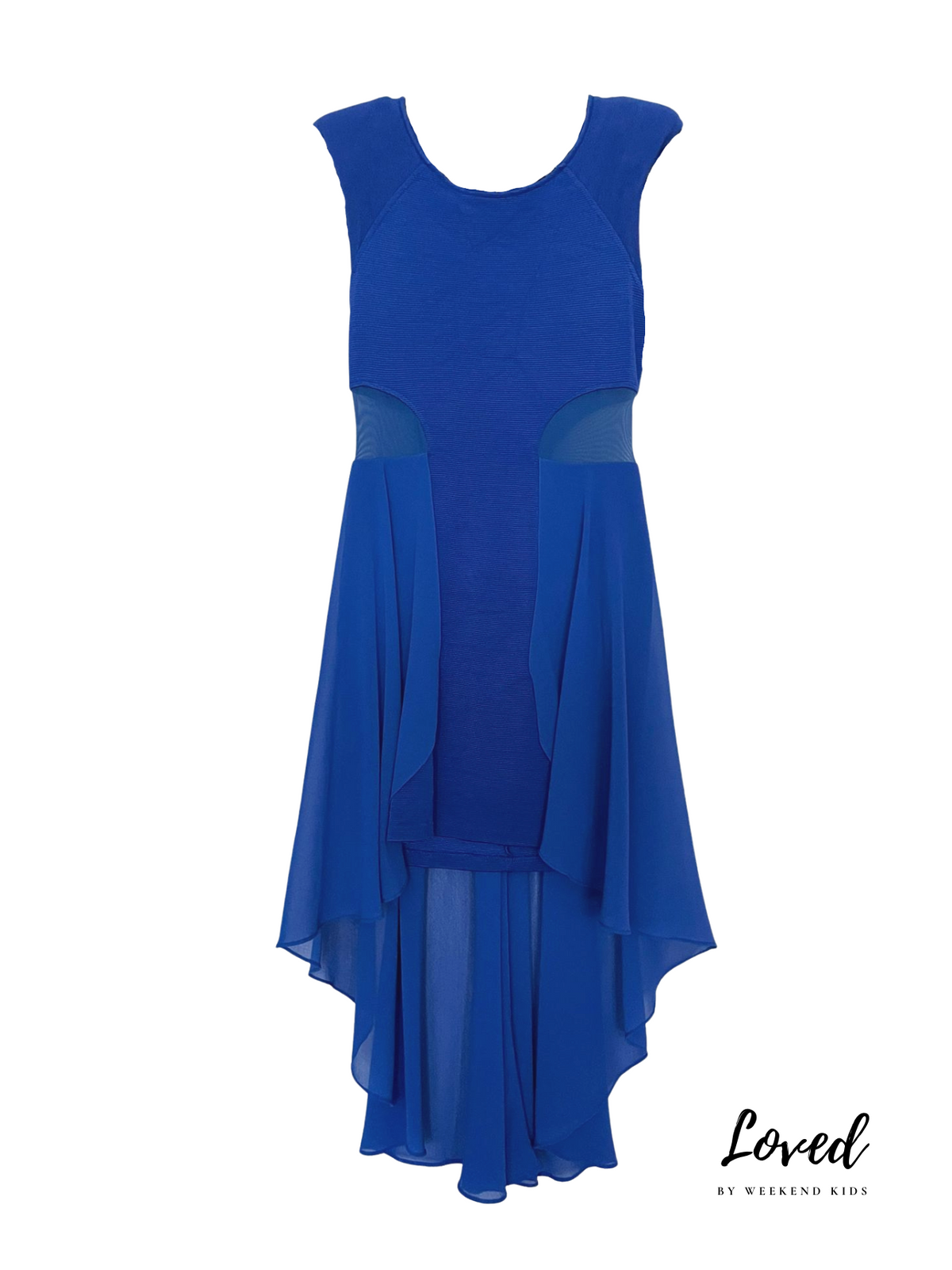 Jaci Blue High Low Dress (Loved) by Bebe