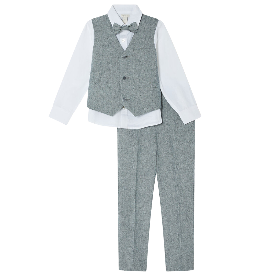 Kobe Grey Vest Suit