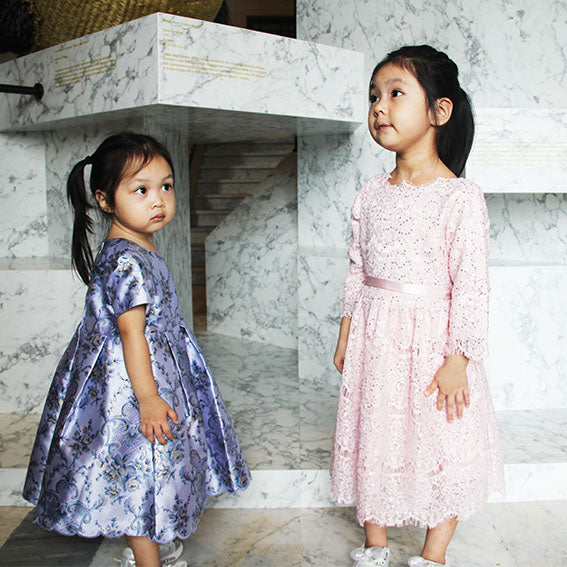 Valentina Pink Lace Dress