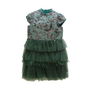 Gracella Green Chinese Collar Dress