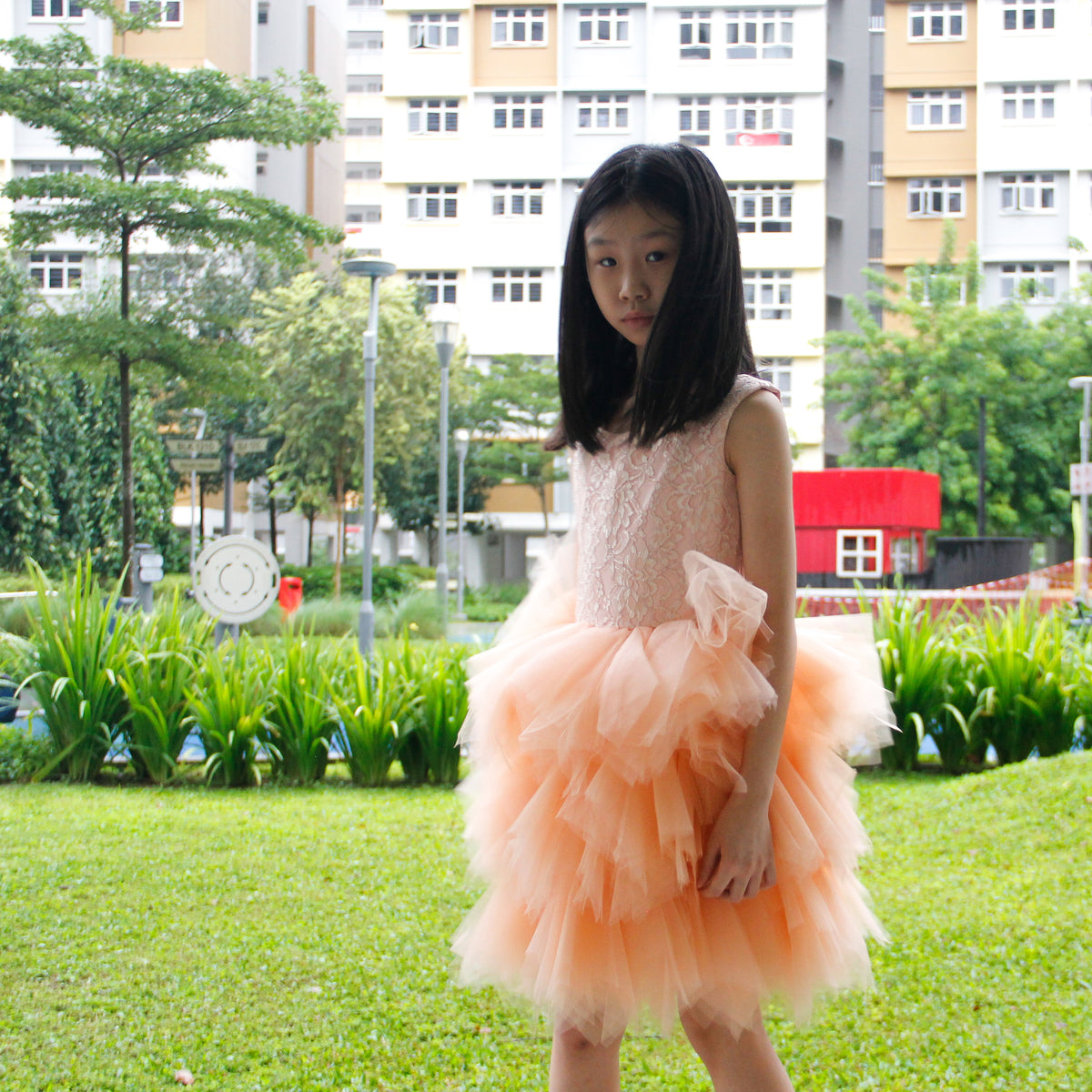 Ingrid Coral Dress