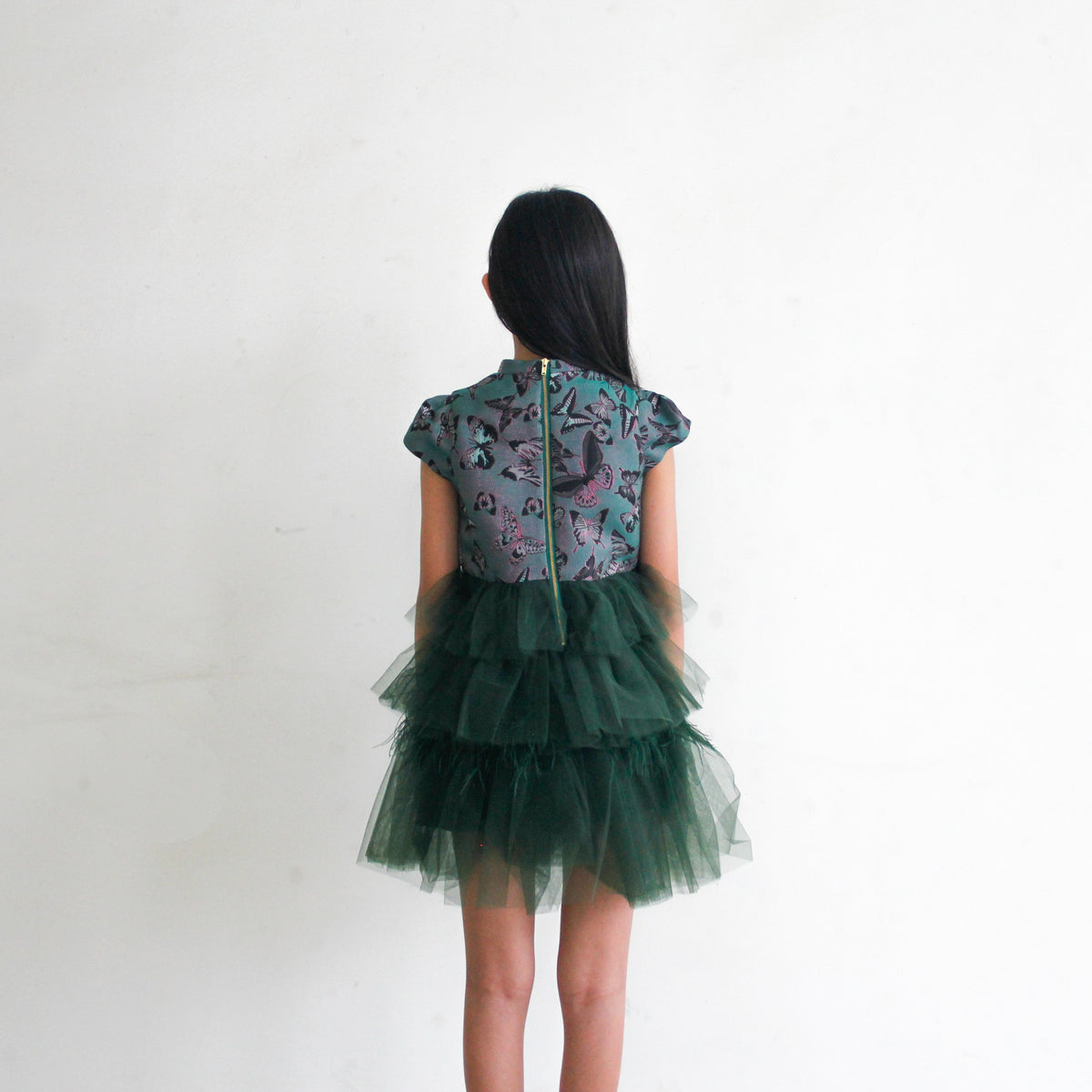 Gracella Green Chinese Collar Dress