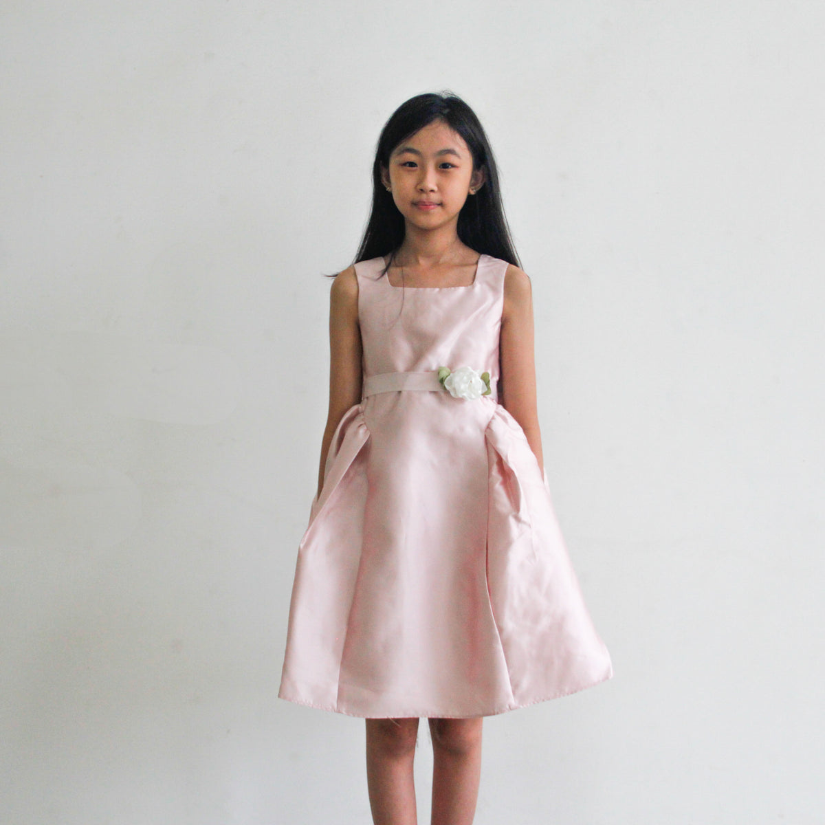 Cynthia Pink Satin Dress