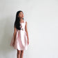 Cynthia Pink Satin Dress