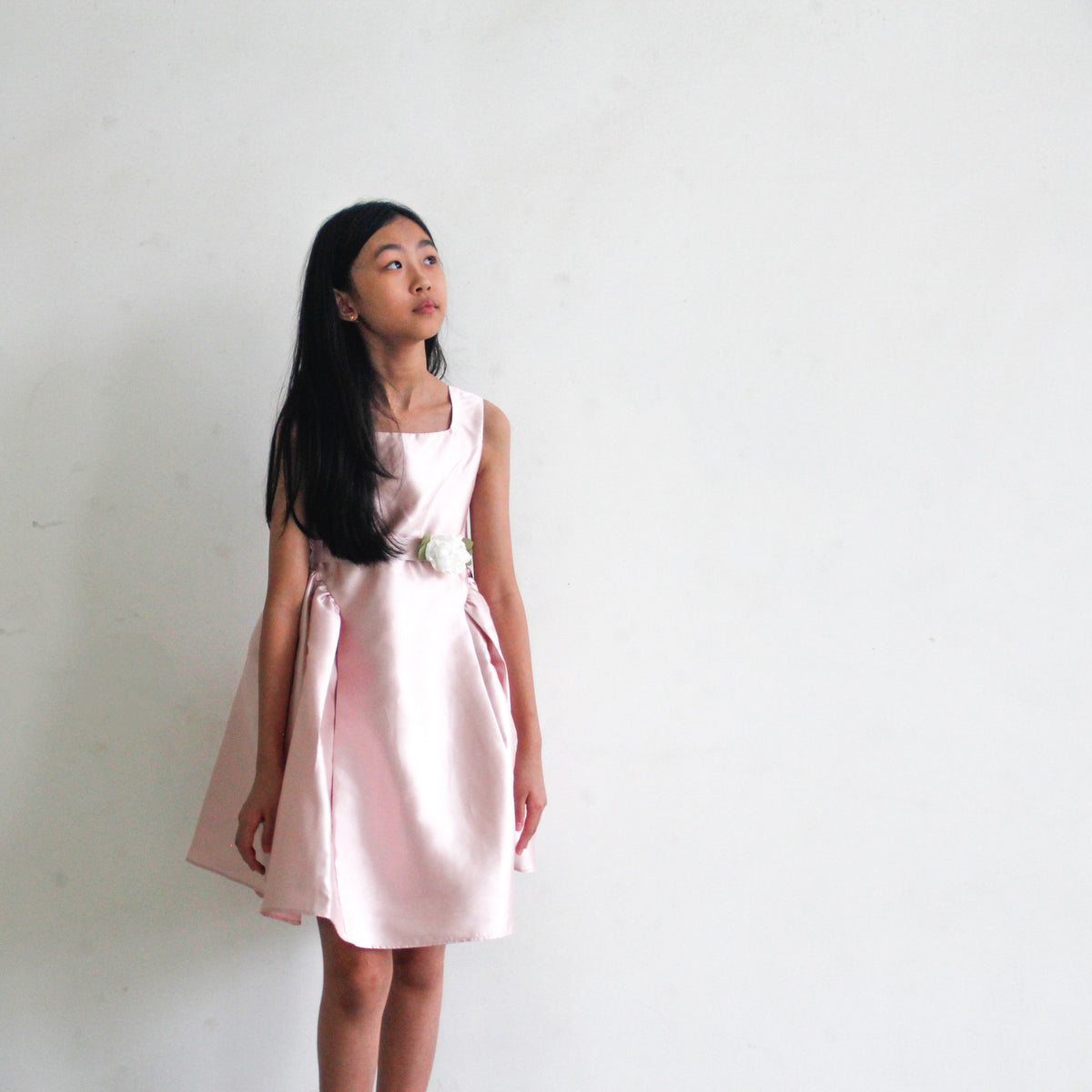 Cynthia Pink Satin Dress