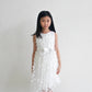 Delores White Butterfly Motif Dress