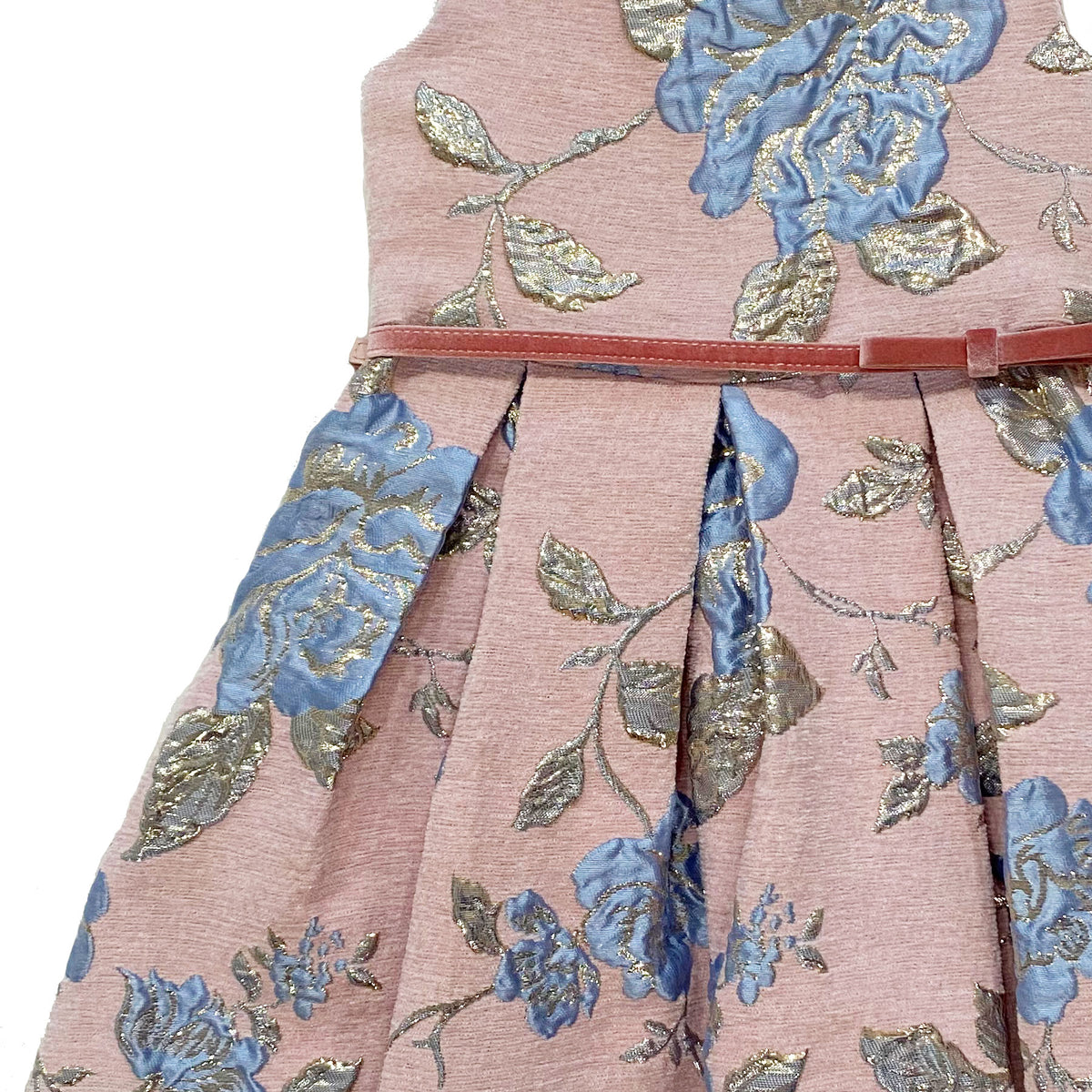 Chenille Pink Floral Dress