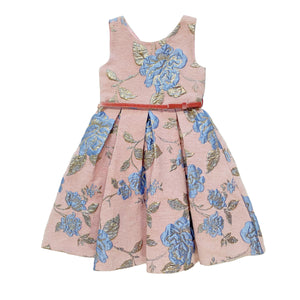 Chenille Pink Floral Dress