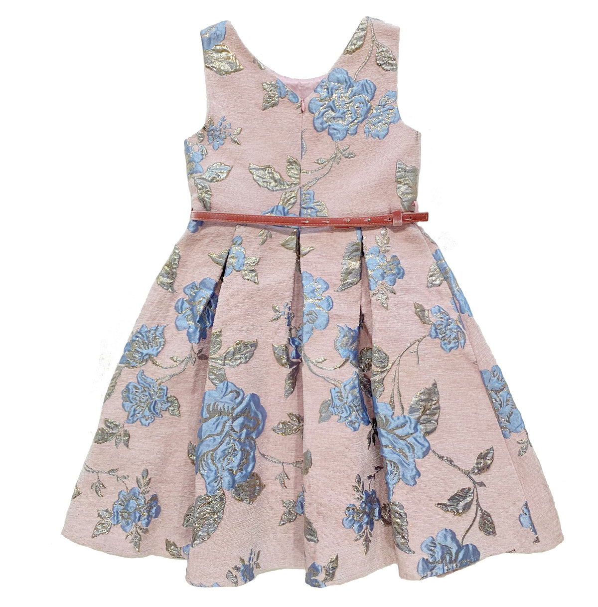 Chenille Pink Floral Dress