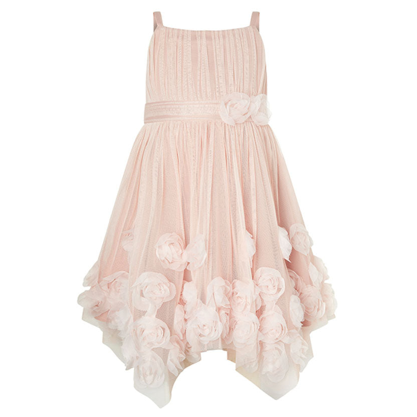 Cassidy Pink Floral Roses Dress