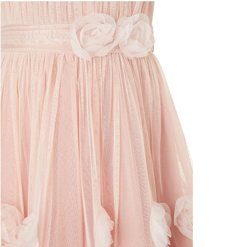 Cassidy Pink Floral Roses Dress