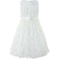 Delores White Butterfly Motif Dress