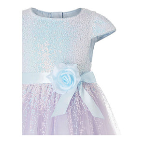 Elsie Lilac Blue Sequin Dress