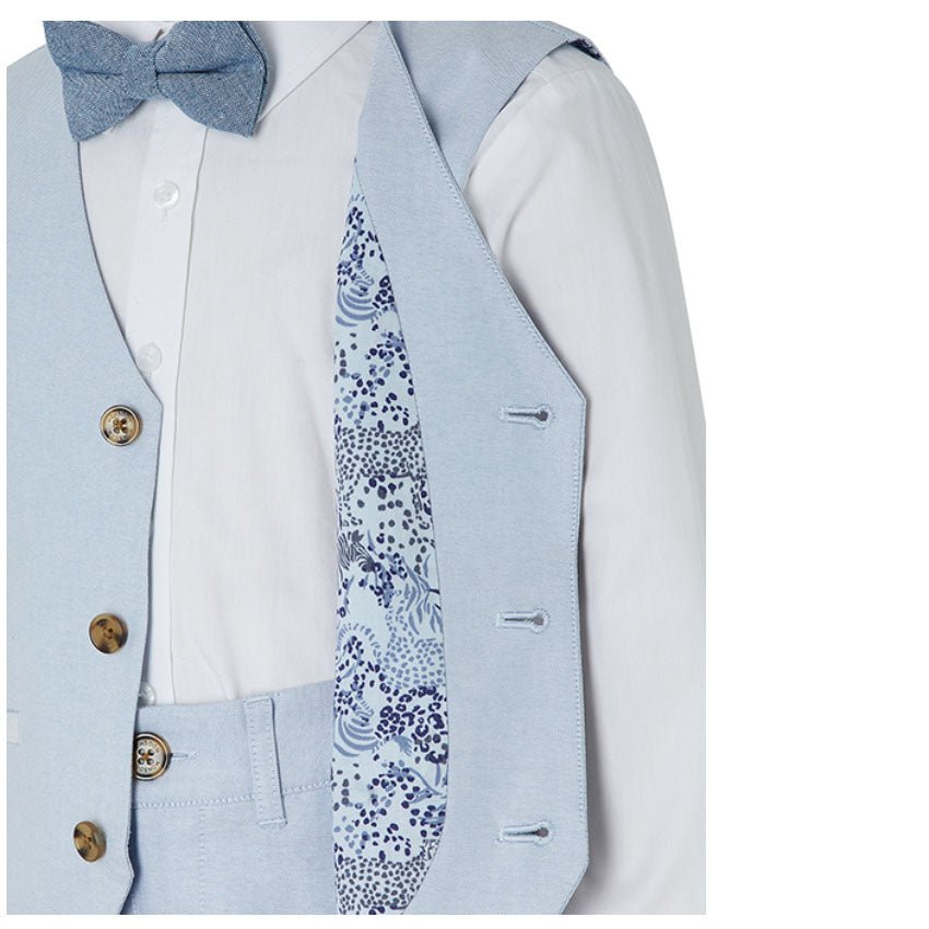 Ollie Light Blue Vest Suit