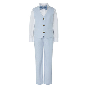 Ollie Light Blue Vest Suit Set