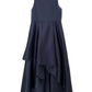 Norah Navy Satin Gown