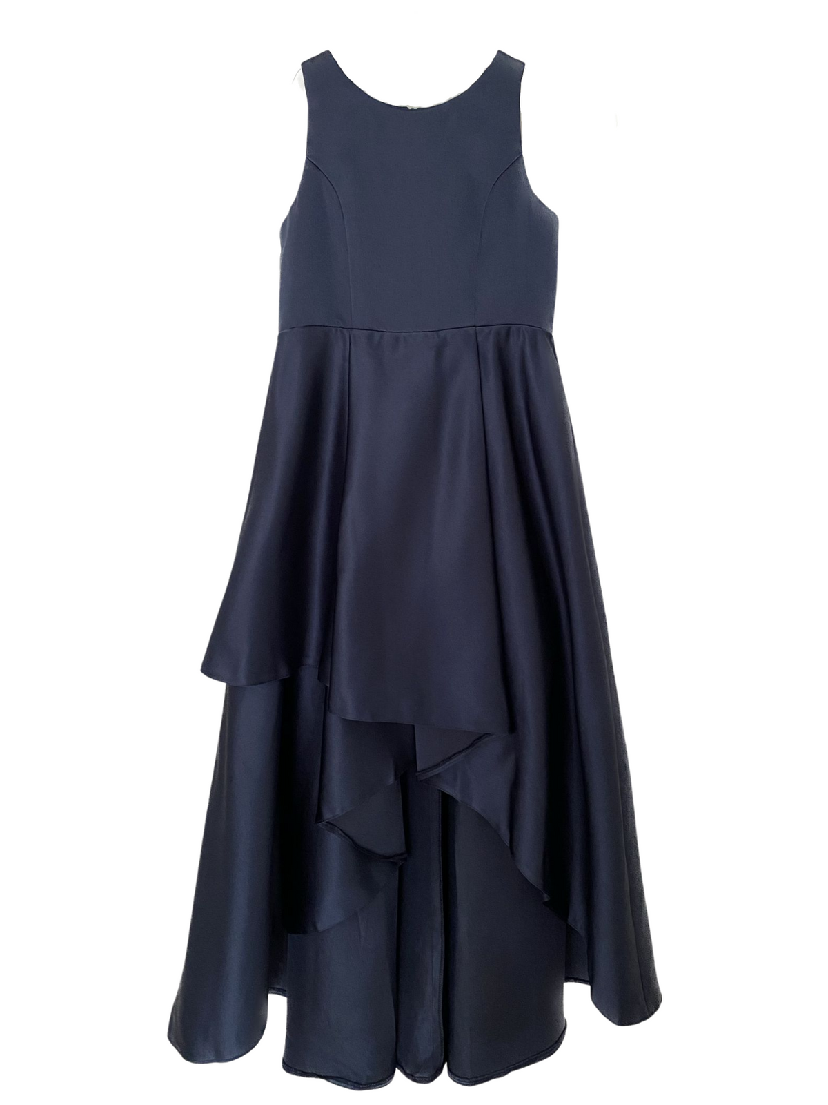 Norah Navy Satin Gown
