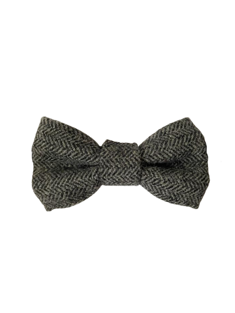 Paxton Grey Textured Bow Tie