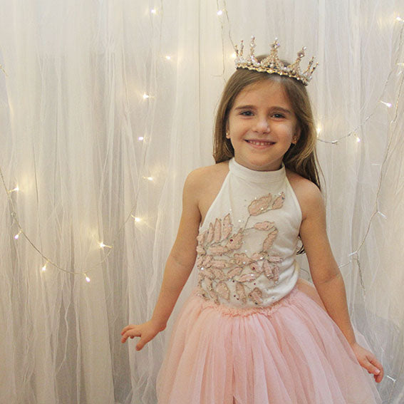 Eleanor Pink Halter Tutu Dress
