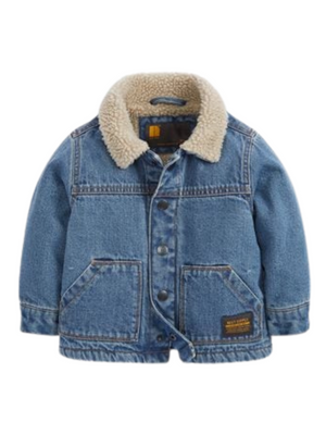Wren Denim Borg Collar Jacket