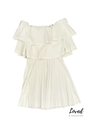 Xena Pleated Off Shoulder Dress (Loved)
